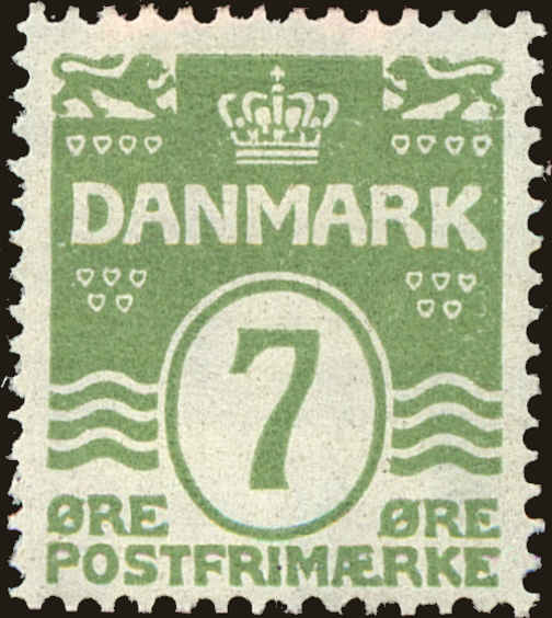Front view of Denmark 91 collectors stamp