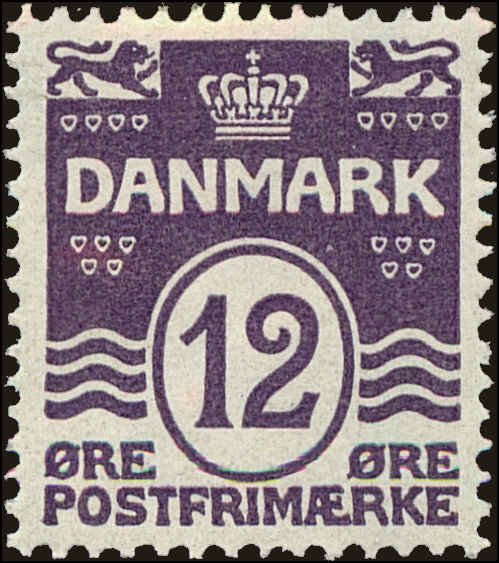 Front view of Denmark 96 collectors stamp