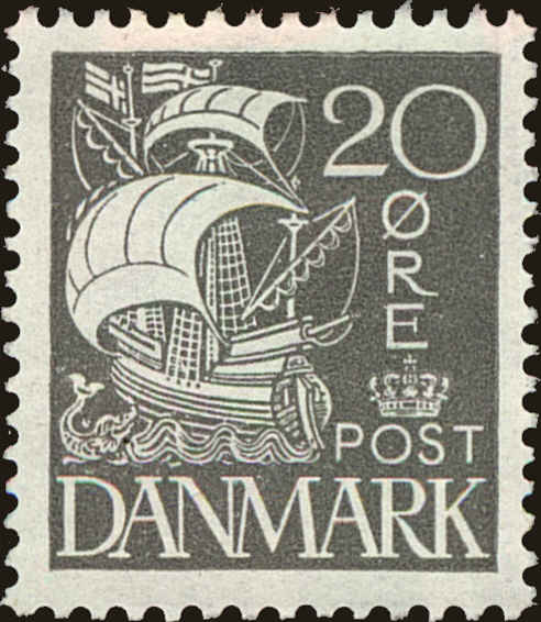 Front view of Denmark 193 collectors stamp