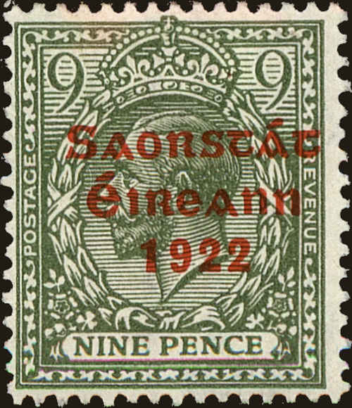 Front view of Ireland 53 collectors stamp