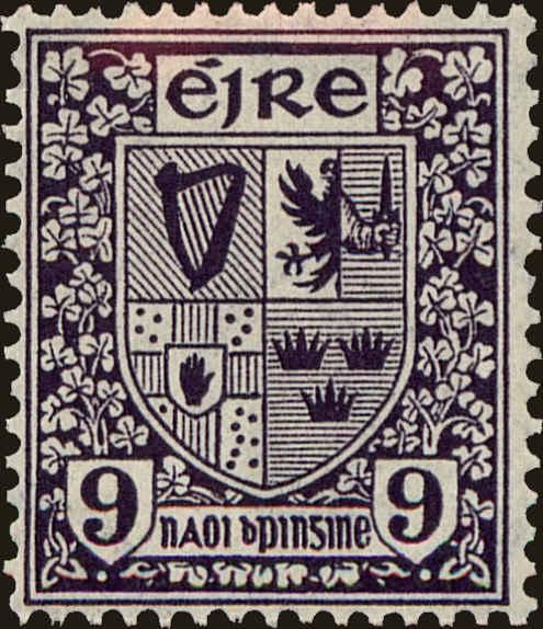 Front view of Ireland 74 collectors stamp