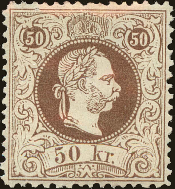 Front view of Austria 40b collectors stamp