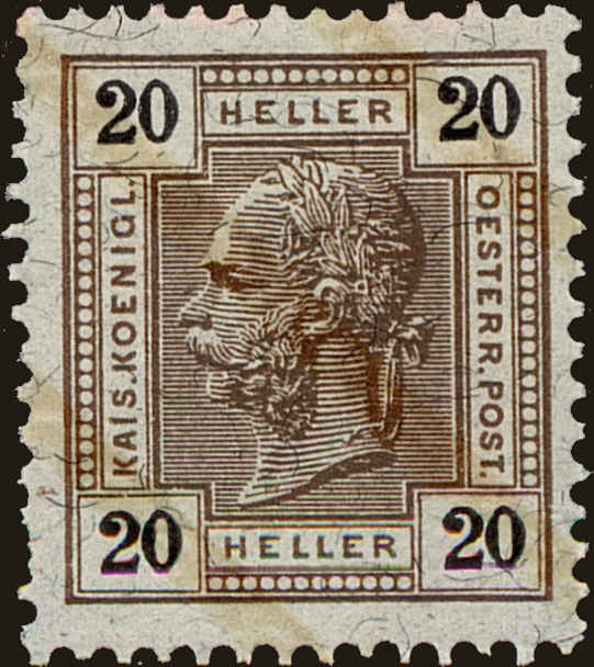 Front view of Austria 98b collectors stamp
