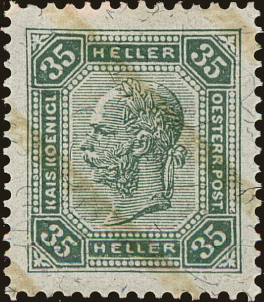 Front view of Austria 101a collectors stamp