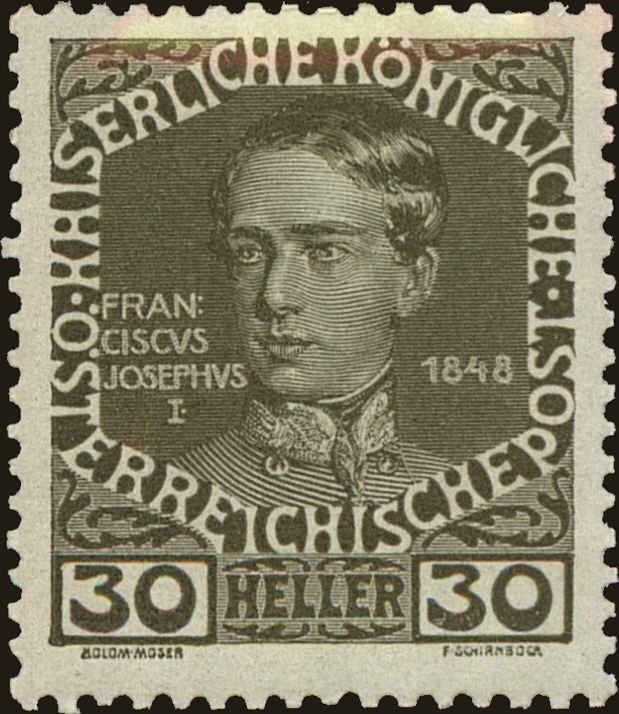 Front view of Austria 119 collectors stamp