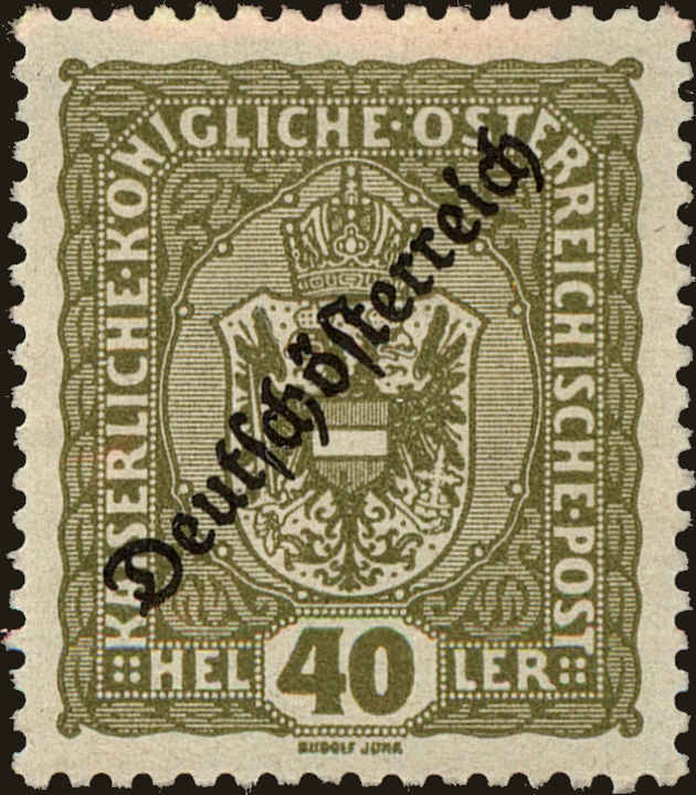 Front view of Austria 190 collectors stamp