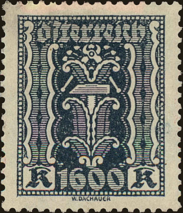 Front view of Austria 284 collectors stamp