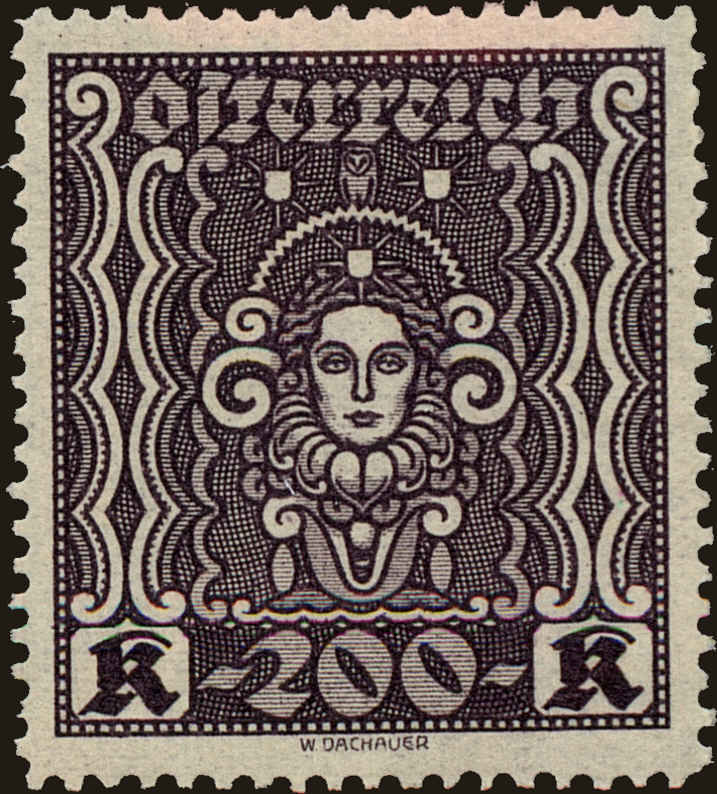 Front view of Austria 292 collectors stamp