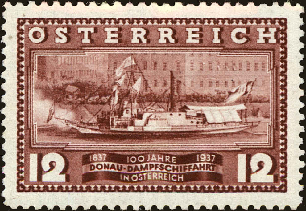 Front view of Austria 382 collectors stamp