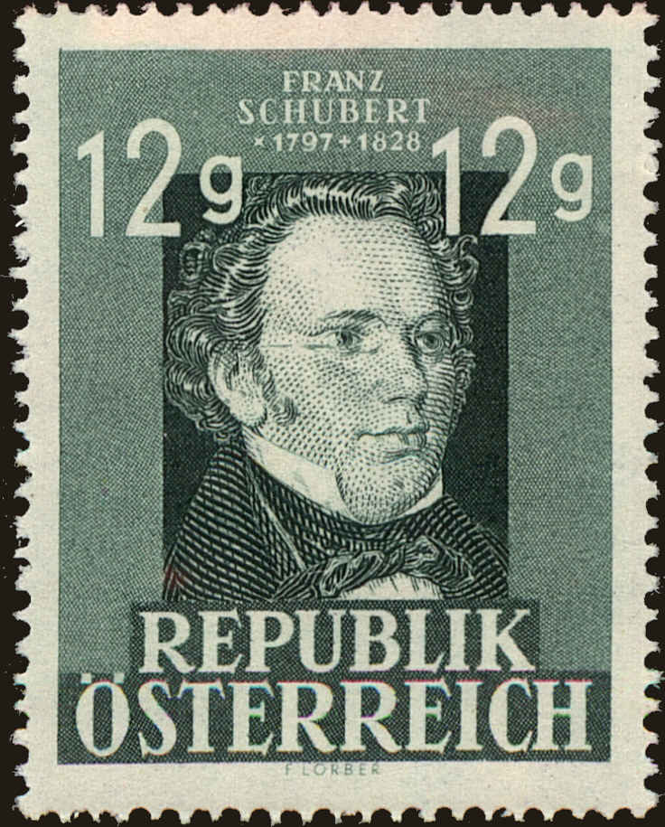 Front view of Austria 491 collectors stamp