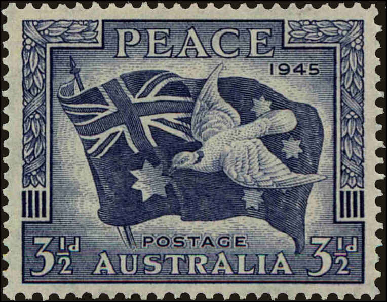 Front view of Australia 201 collectors stamp