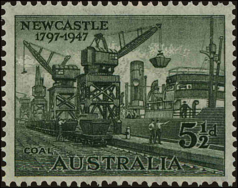 Front view of Australia 209 collectors stamp