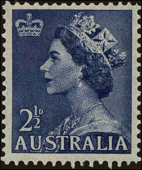 Front view of Australia 256A collectors stamp