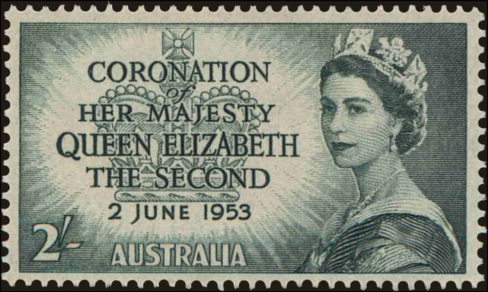 Front view of Australia 261 collectors stamp