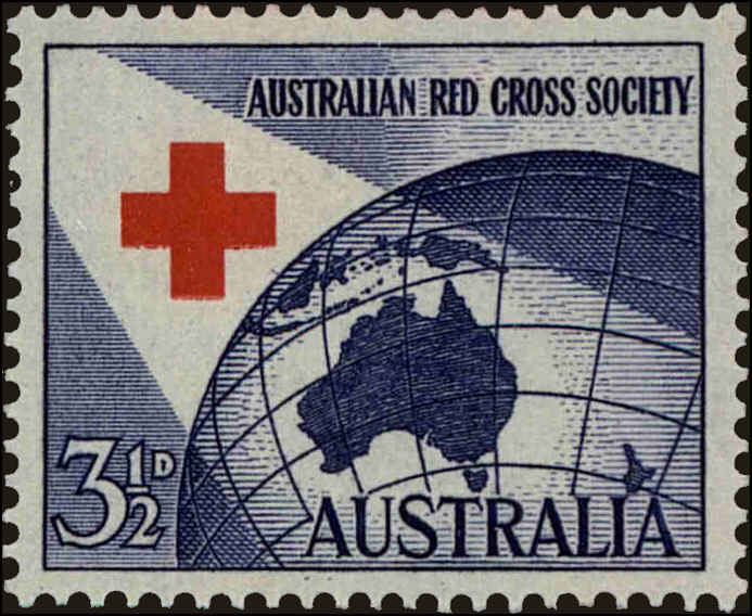 Front view of Australia 271 collectors stamp
