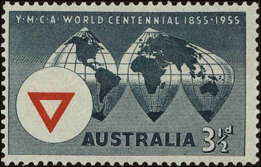 Front view of Australia 283 collectors stamp