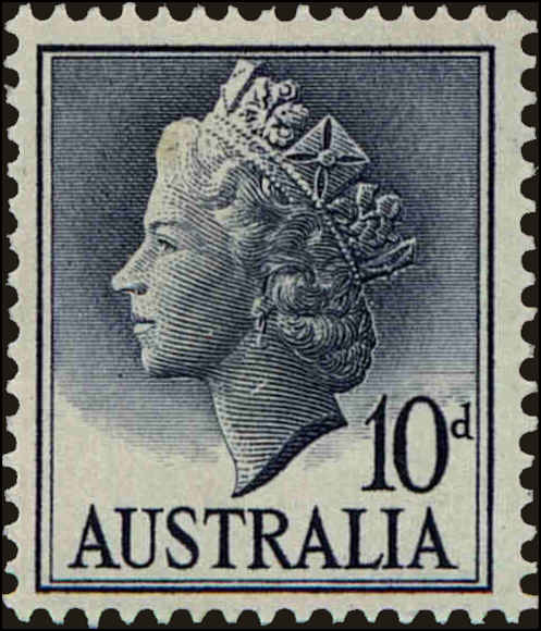 Front view of Australia 299 collectors stamp