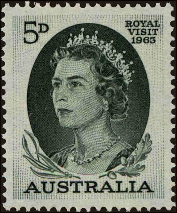 Front view of Australia 351 collectors stamp