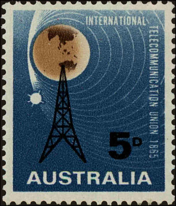 Front view of Australia 388 collectors stamp
