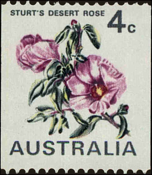 Front view of Australia 439B collectors stamp