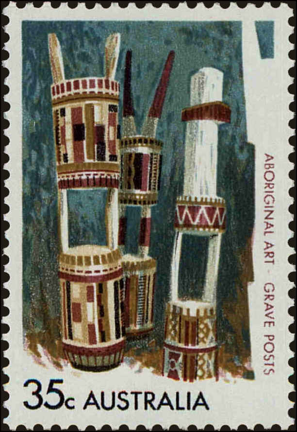 Front view of Australia 507 collectors stamp