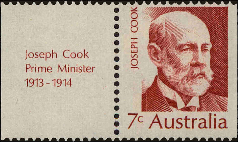 Front view of Australia 515 collectors stamp