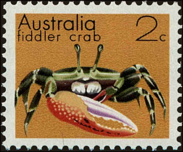 Front view of Australia 555 collectors stamp