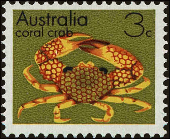 Front view of Australia 556 collectors stamp