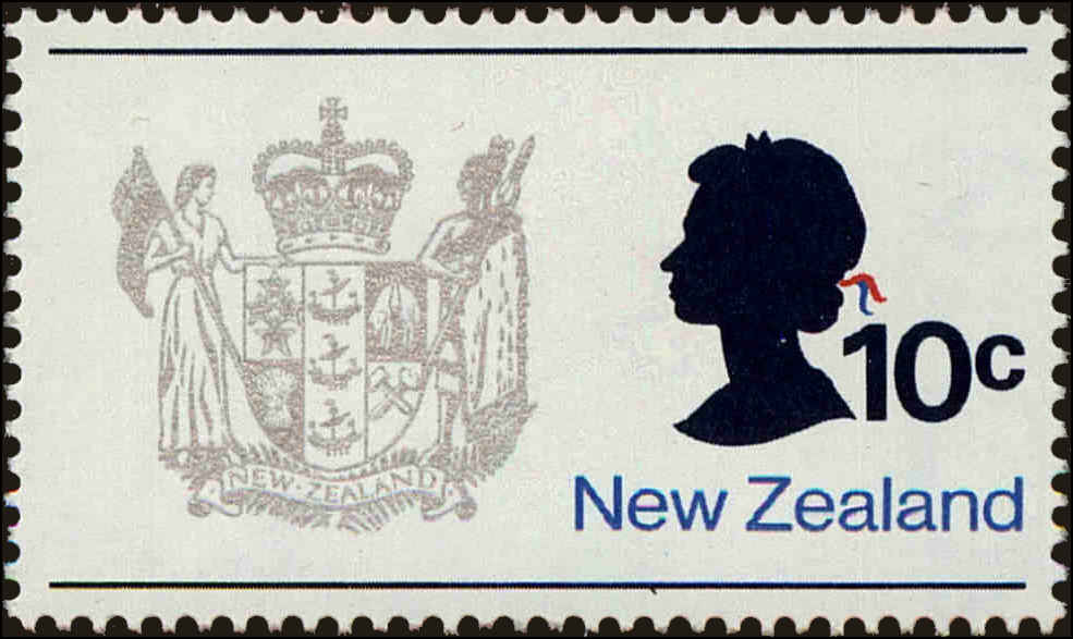 Front view of New Zealand 449 collectors stamp