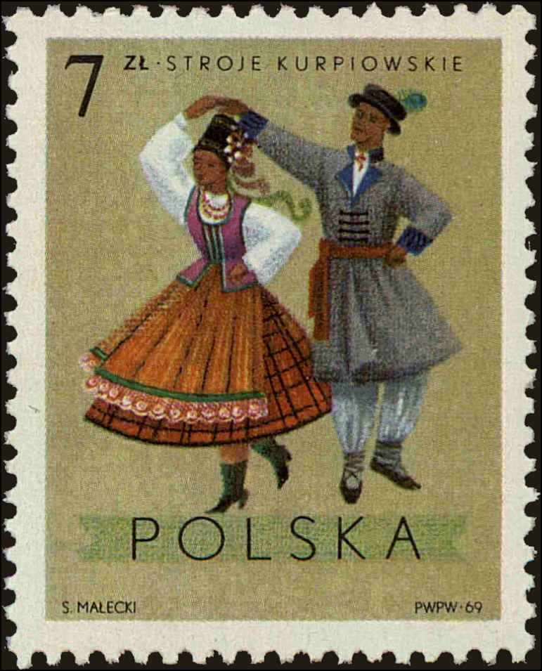 Front view of Polish Republic 1692 collectors stamp
