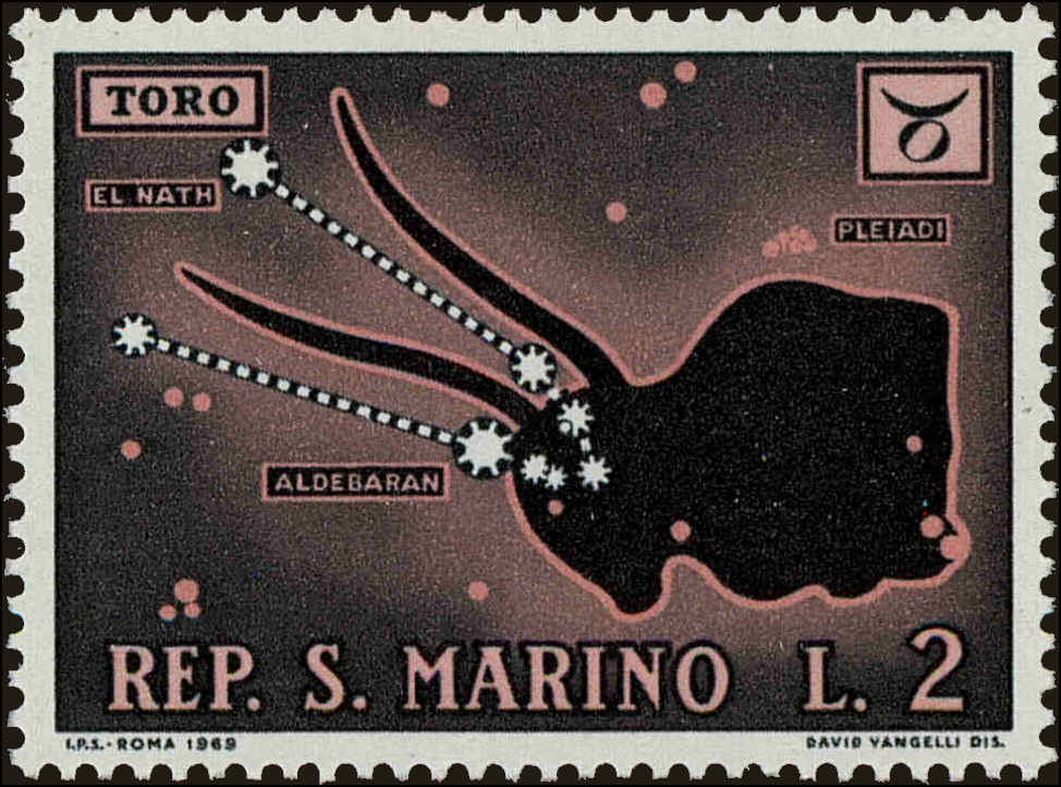 Front view of San Marino 717 collectors stamp