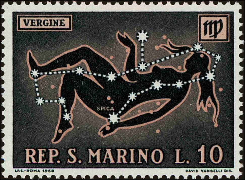 Front view of San Marino 721 collectors stamp