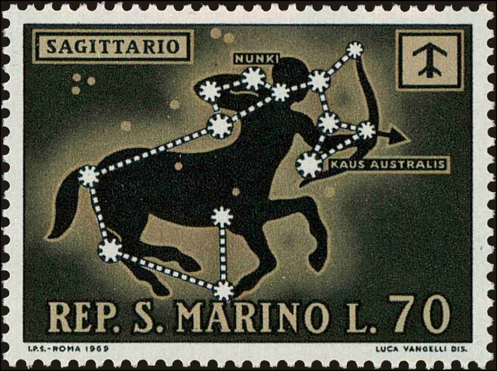 Front view of San Marino 724 collectors stamp