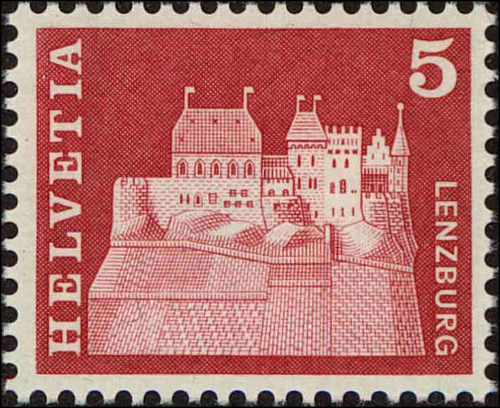 Front view of Switzerland 440 collectors stamp