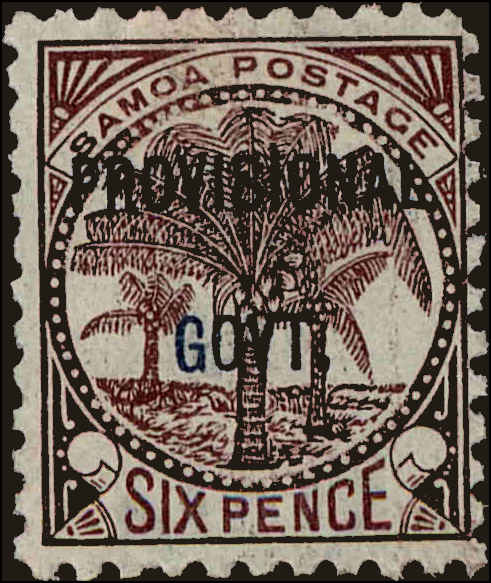 Front view of Samoa (Kingdom) 36 collectors stamp