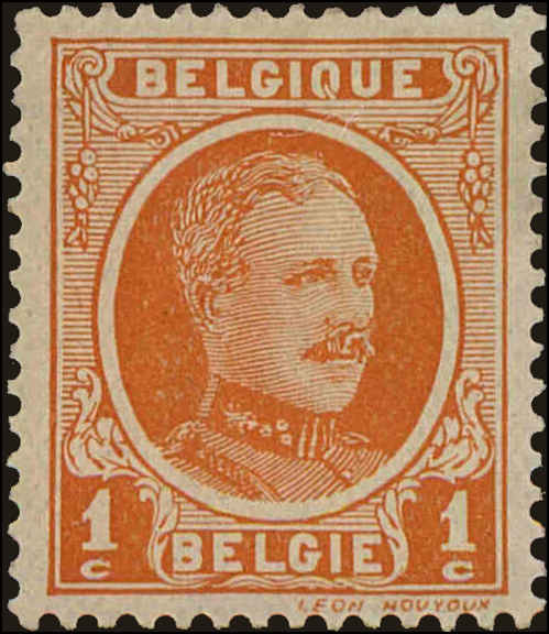 Front view of Belgium 144 collectors stamp
