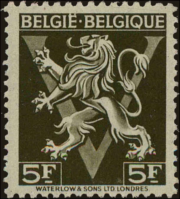 Front view of Belgium 352 collectors stamp