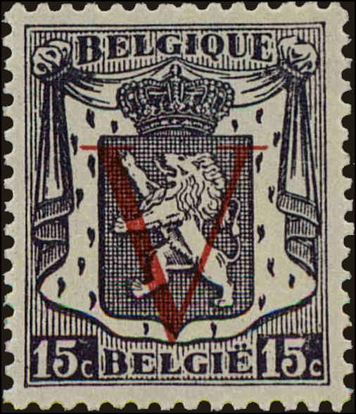 Front view of Belgium 362 collectors stamp