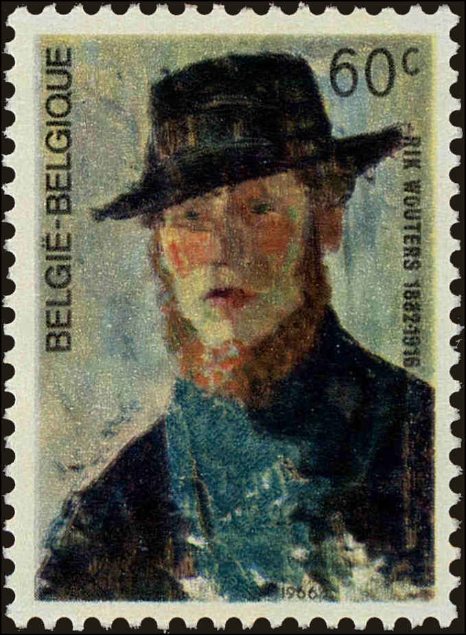 Front view of Belgium 674 collectors stamp