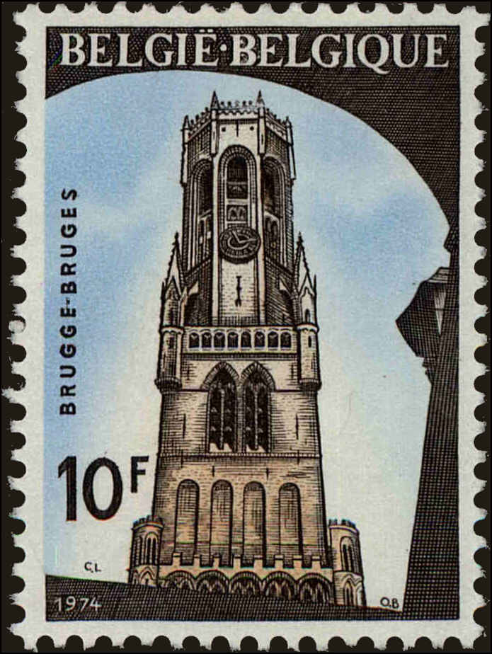 Front view of Belgium 875 collectors stamp