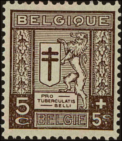 Front view of Belgium B59 collectors stamp