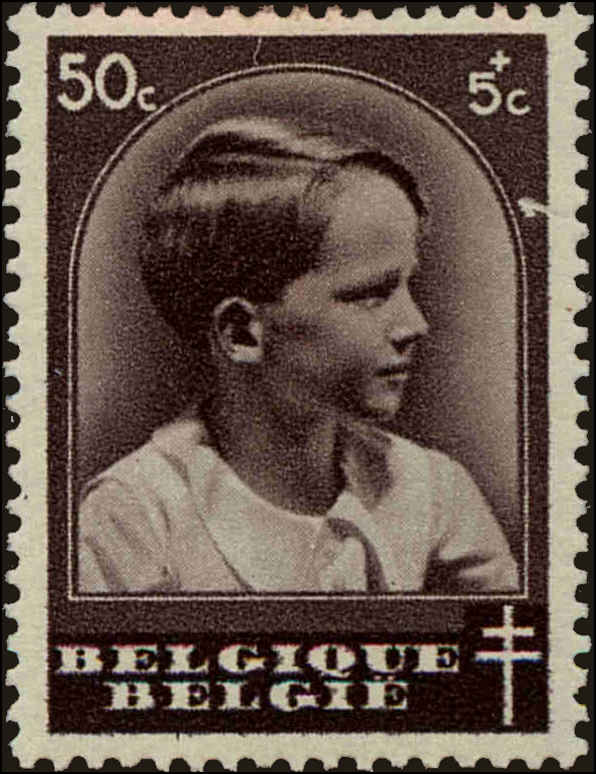 Front view of Belgium B183 collectors stamp