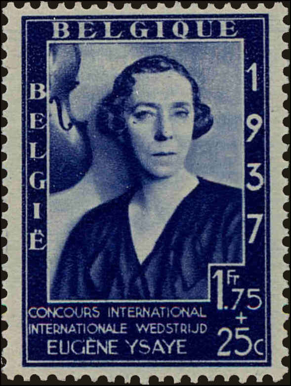 Front view of Belgium B198 collectors stamp