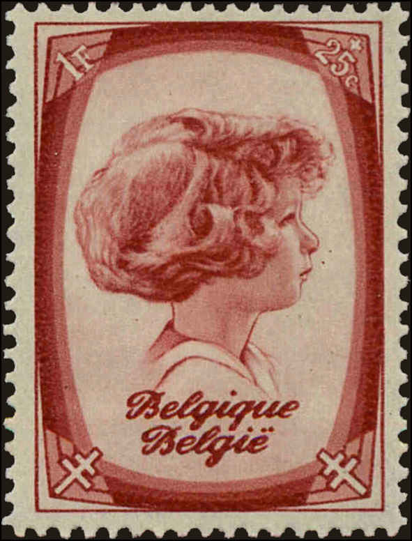 Front view of Belgium B229 collectors stamp