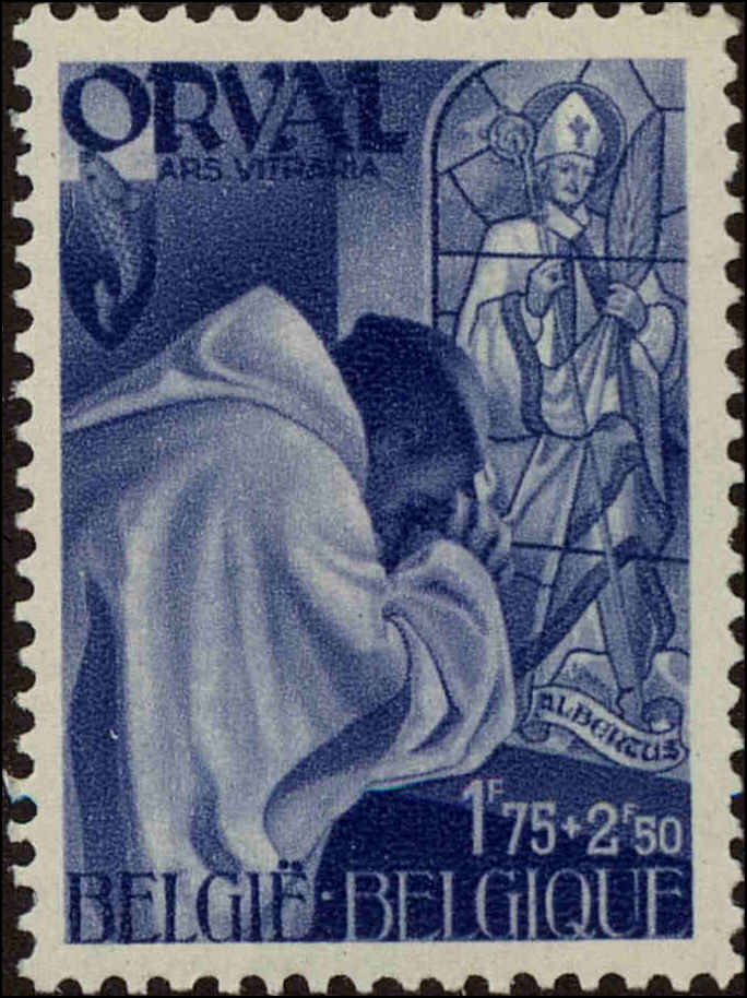 Front view of Belgium B288 collectors stamp