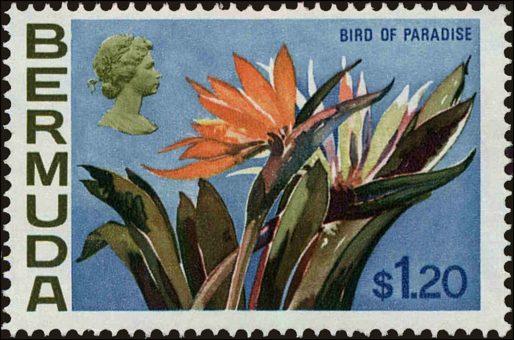 Front view of Bermuda 270 collectors stamp