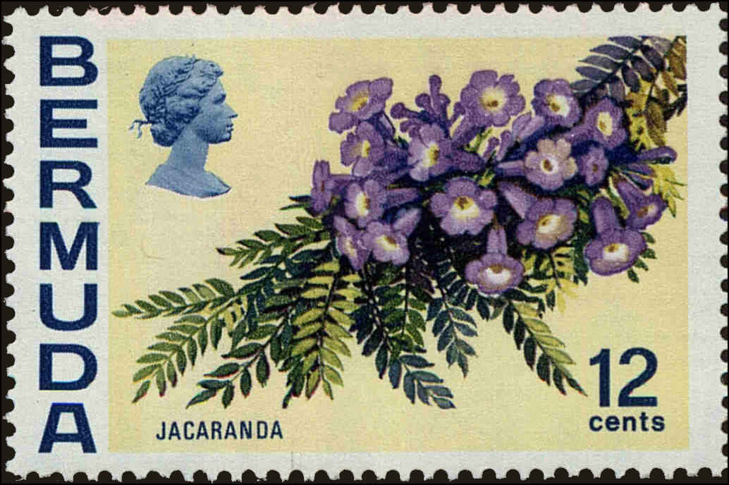 Front view of Bermuda 263a collectors stamp