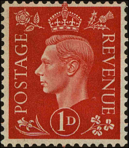 Front view of Great Britain 236 collectors stamp