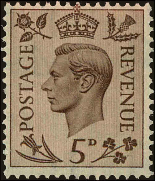 Front view of Great Britain 242 collectors stamp