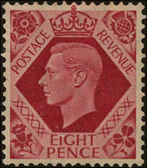 Front view of Great Britain 245 collectors stamp